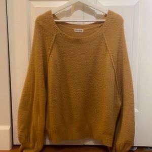Women's Mustard Crew Neck Sweater